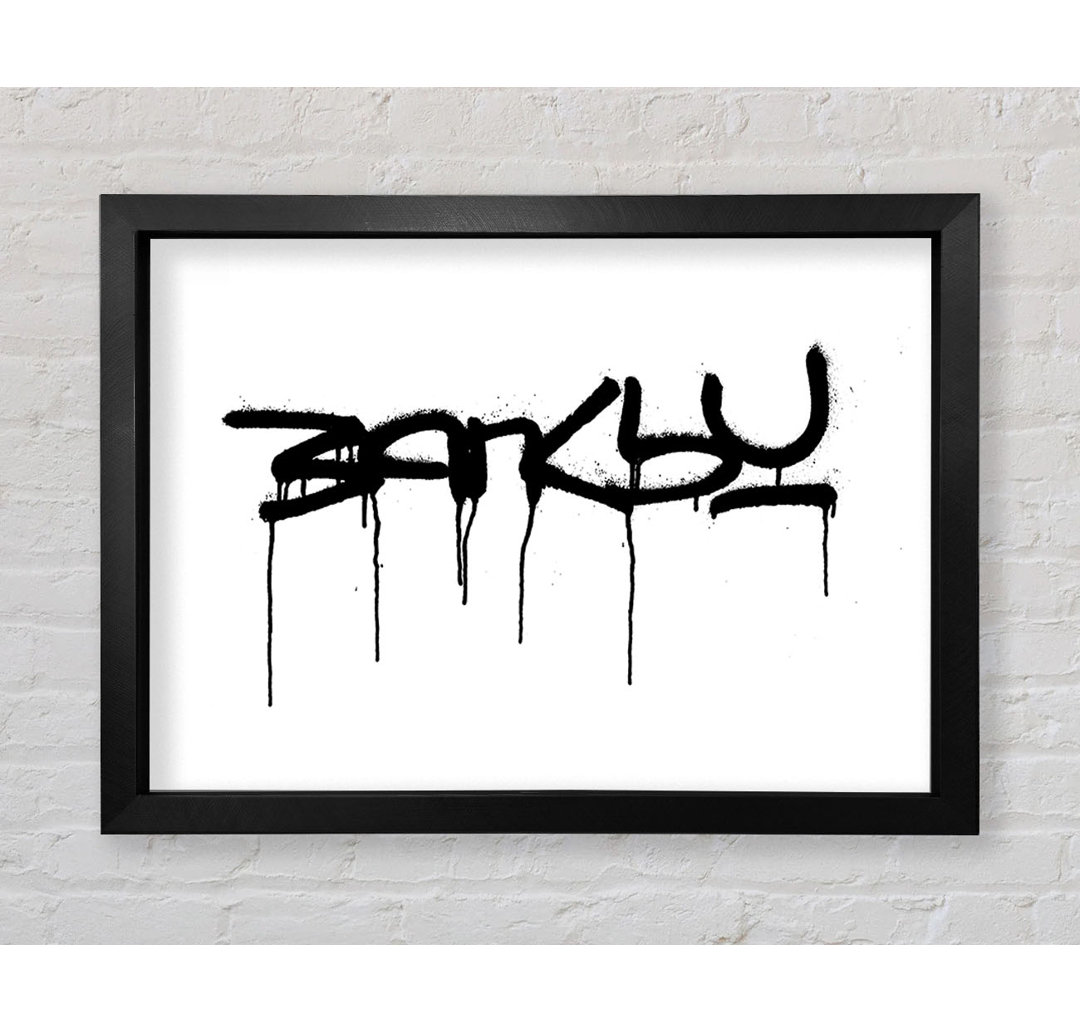 Banksy by Banksy - Einzelne Bilderrahmen Typografie