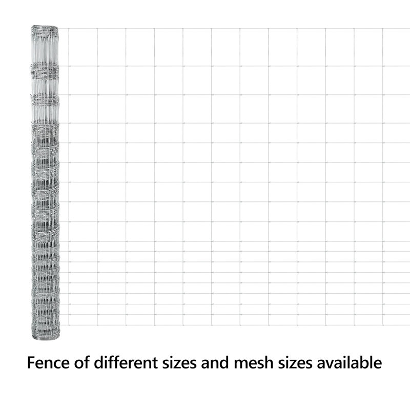 Field Fence Galvanised Steel, 150cm H x 2500cm W