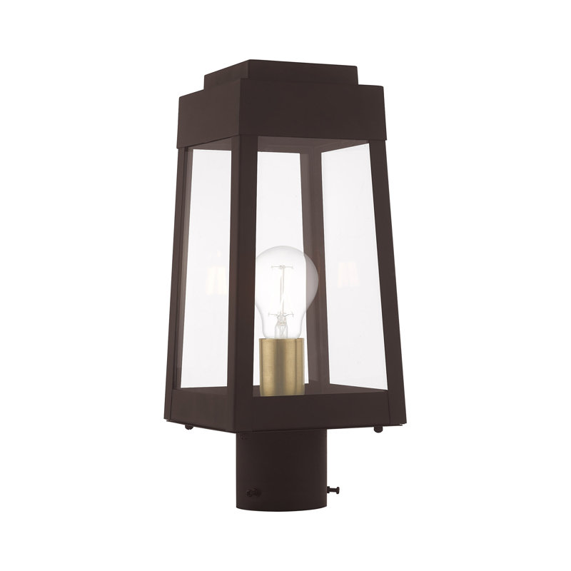 Tête de lanterne câblée à 1 lumière H 15,25 po Antionetta, Bronze