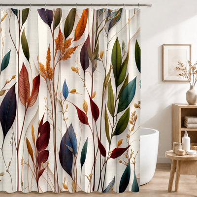 Shower Curtains with Hooks Included