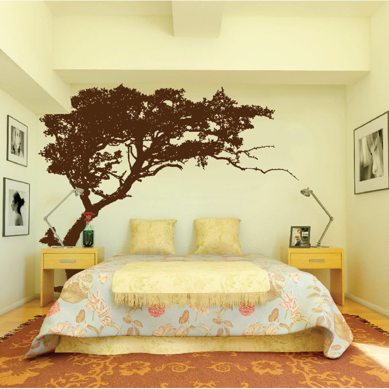 Décalcomanie murale décoration de chambre d’enfant tree décalcomanie, 108 po, Brun