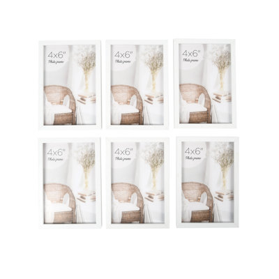 4" X 6" Linear Gallery Wall Picture Frames, Includes Six Photo Frames