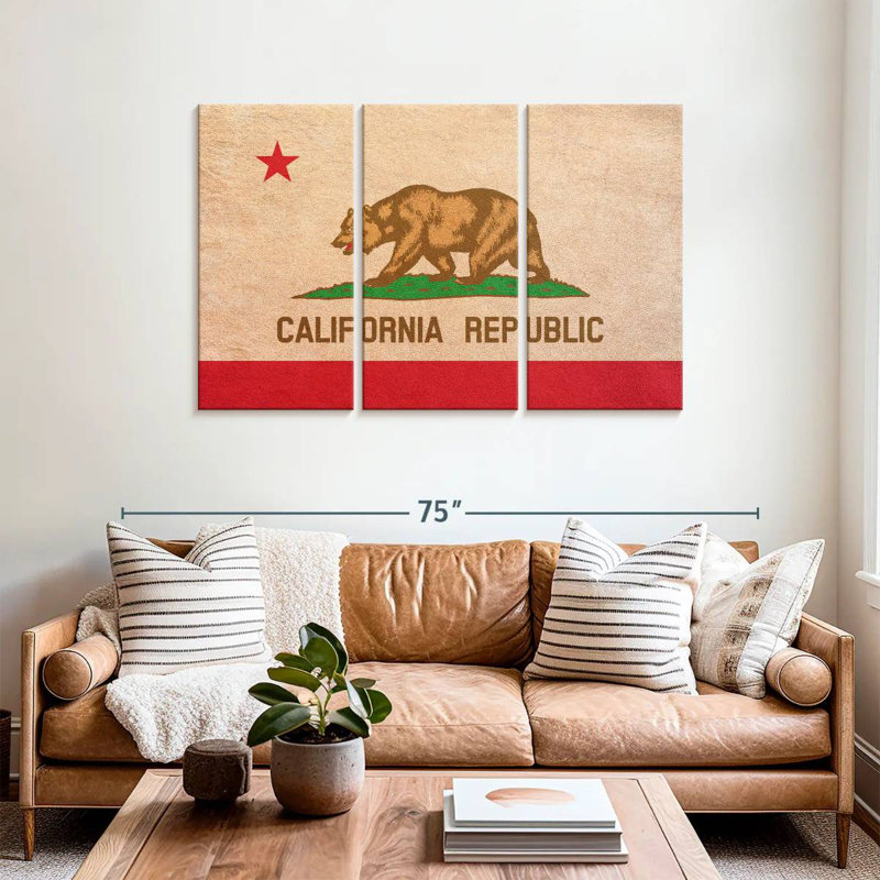 Borges California Flag, 36" H x 57" W