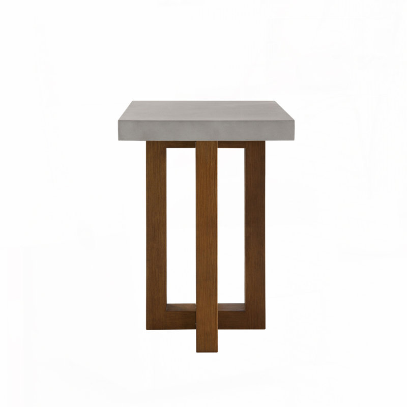 Table de bout à finition noyer