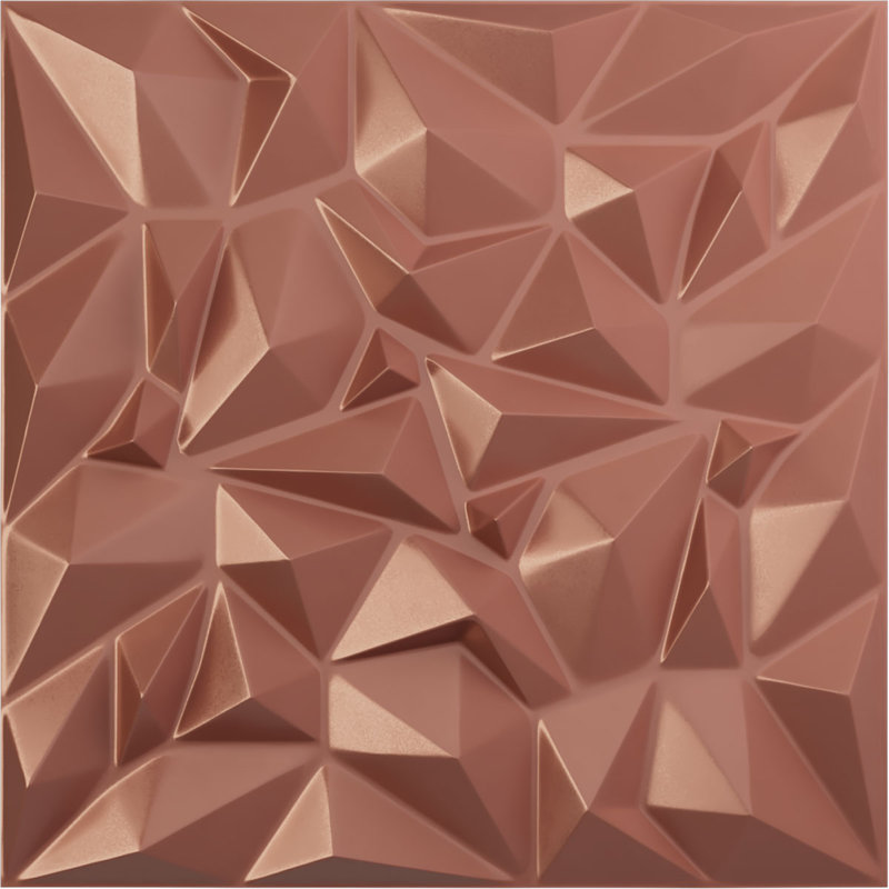 Leto EnduraWall Decorative 3D Wall Panel, Universal Pearl Metallic Champagne Pink