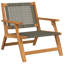 Set Of 4 Teak Look Acacia, Rattan Acacia Wood, Rattan-20658001