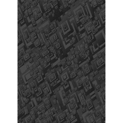Tapis de zone noire à motifs