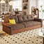 Causeuse à coussin 100% polyester Coffee