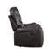 Causeuse inclinable en cuir synthétique Braylon Magnetite avec porte-gobelet