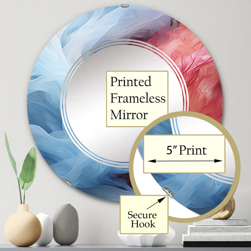 Miroir mural Crest, 24 po x 24 po