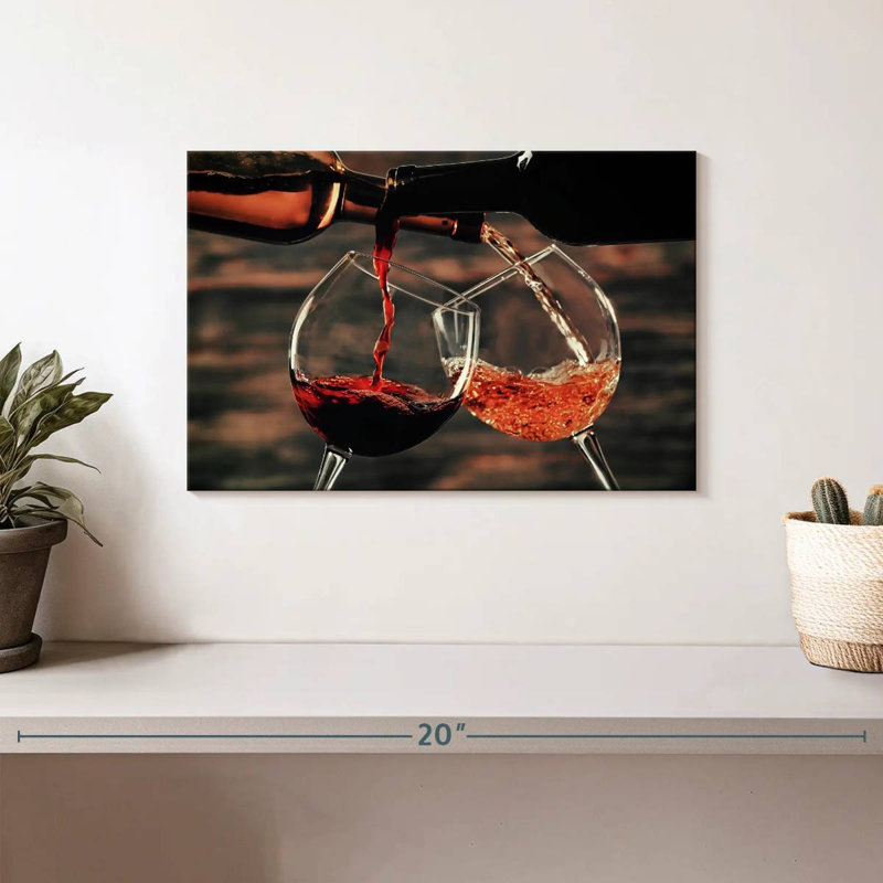 Yarlin Pouring Wine From Bottles, 8" H x 12" W