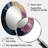 Purple And Blue Movements In Paint I - Purple Modern Oval Wall Mirror-379983891