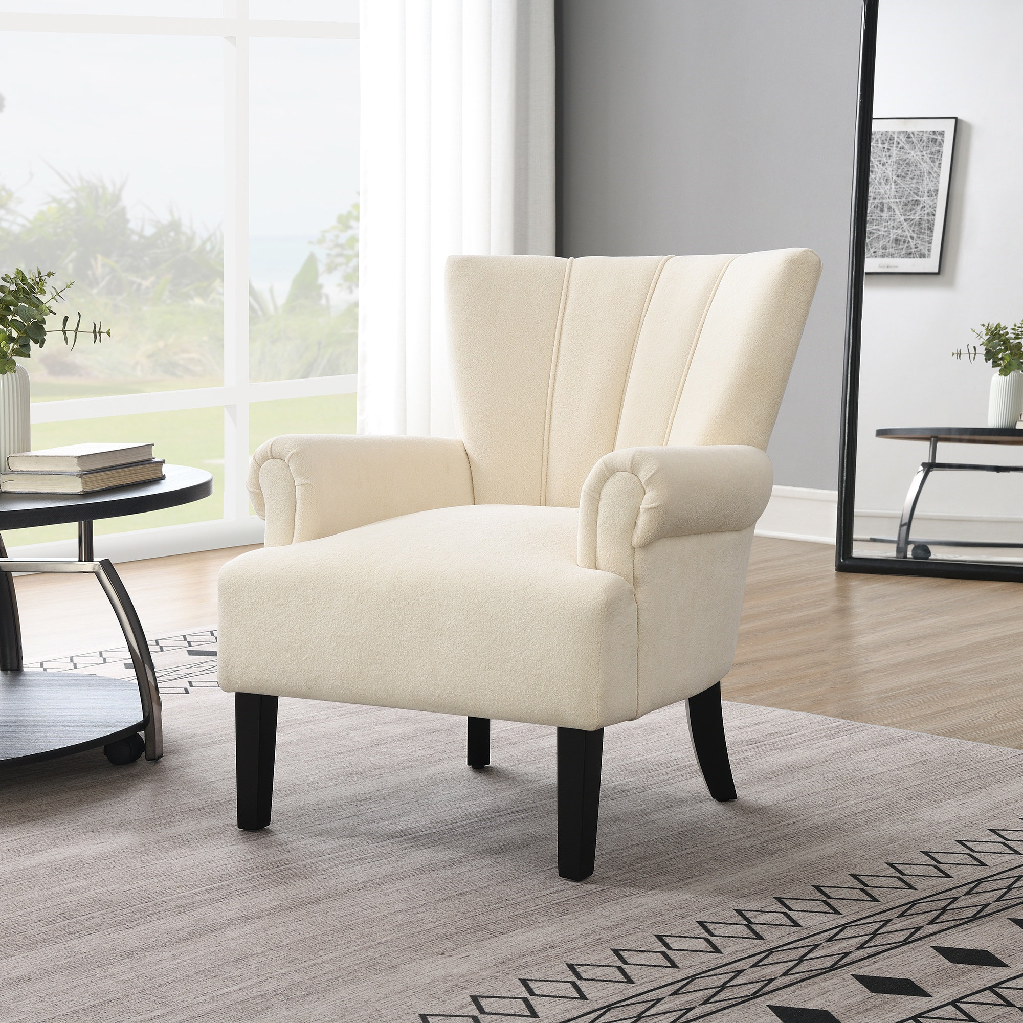 Lark Manor Modern Accent Living Room Chairs,polyester Armchair Club ...