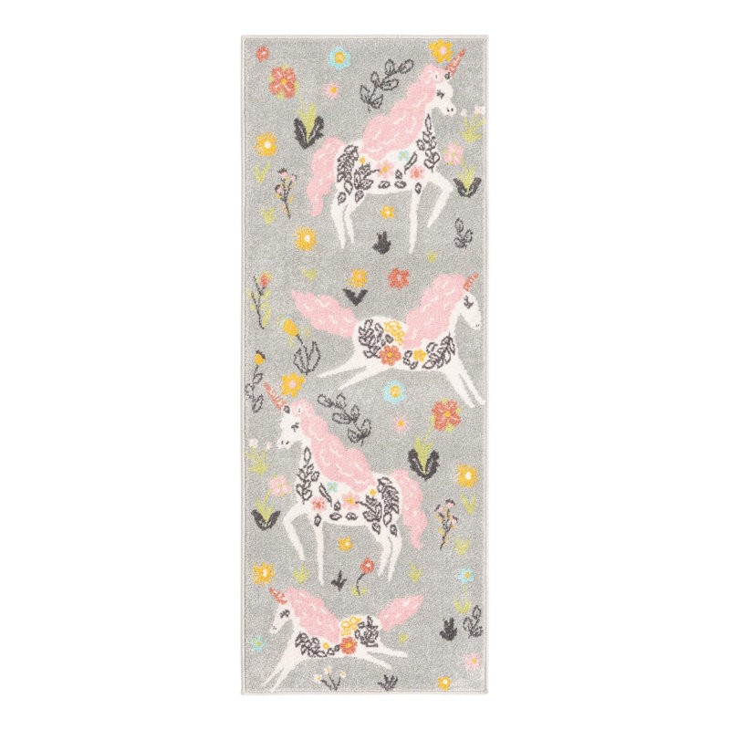 Whimsy Runner Polypropylene Plastic Rug, Runner 2'2" x 6'