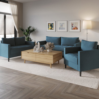 Barkim 3 - Piece Living Room Set