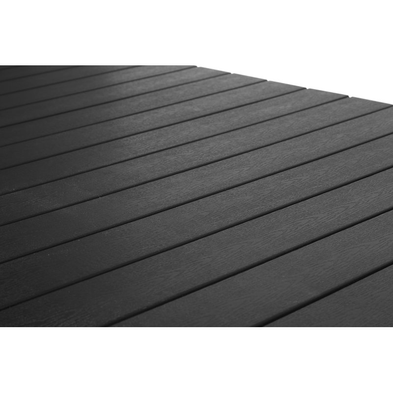 Blesse Rectangular 11 - Piece 2 - Person 343Cm L Outdoor Table Set, Black