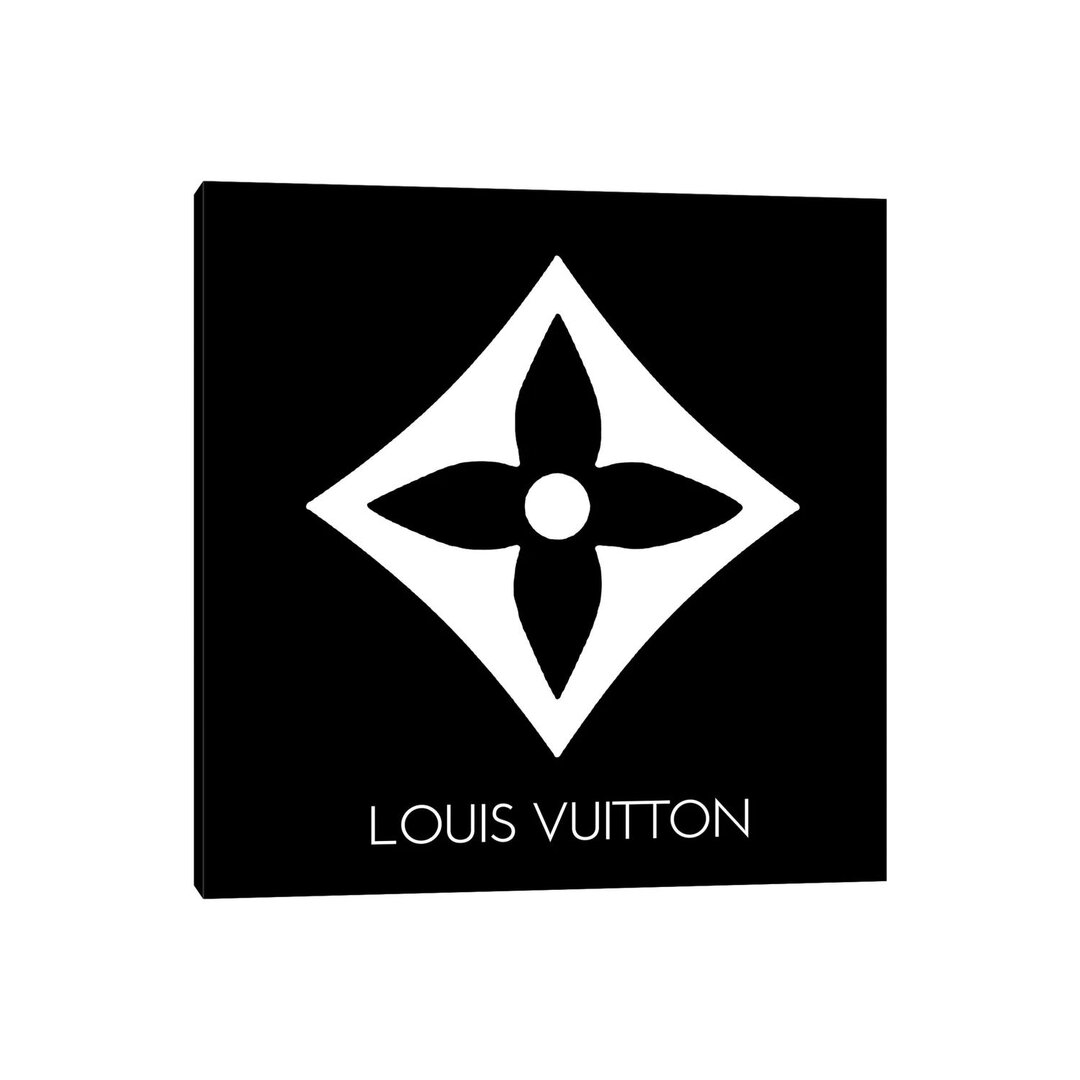 Louis Vuitton Symbol Leichtes Schwarz-Leinwand