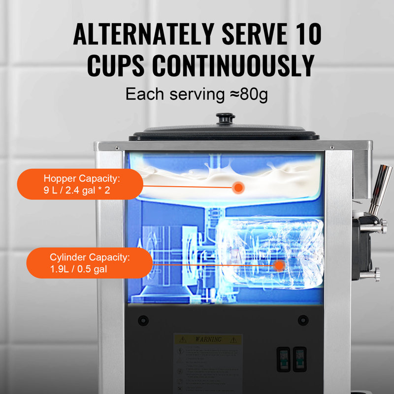 Machine à crème glacée VEVOR Soft Serve