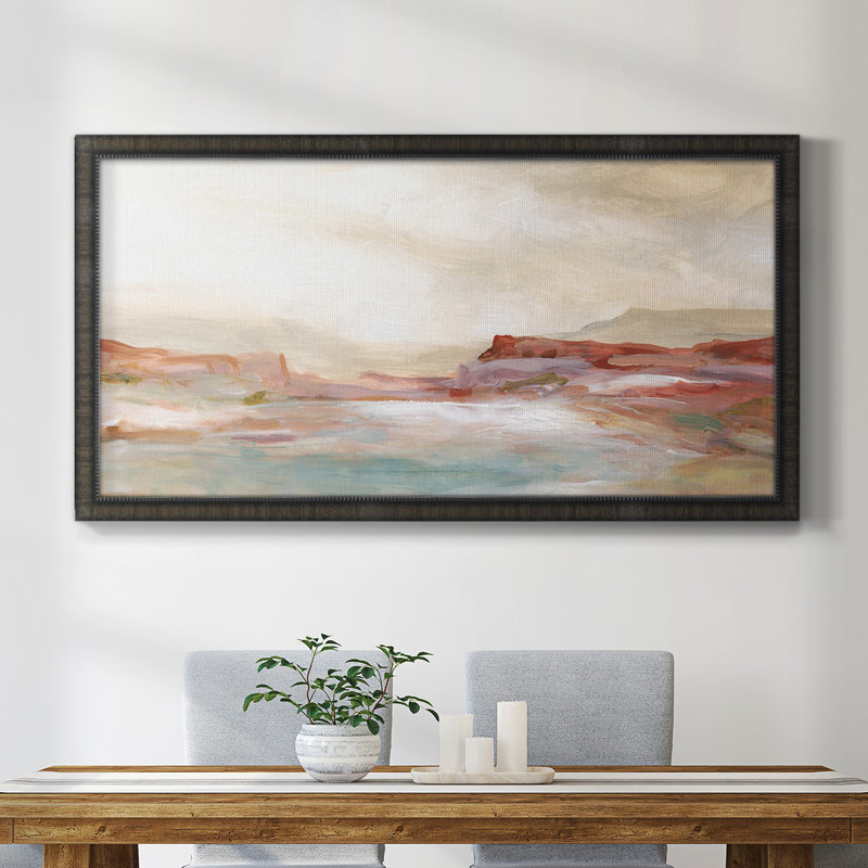 " Twilight Desert Mirage ", Black, 25" H x 45" W x 1" D