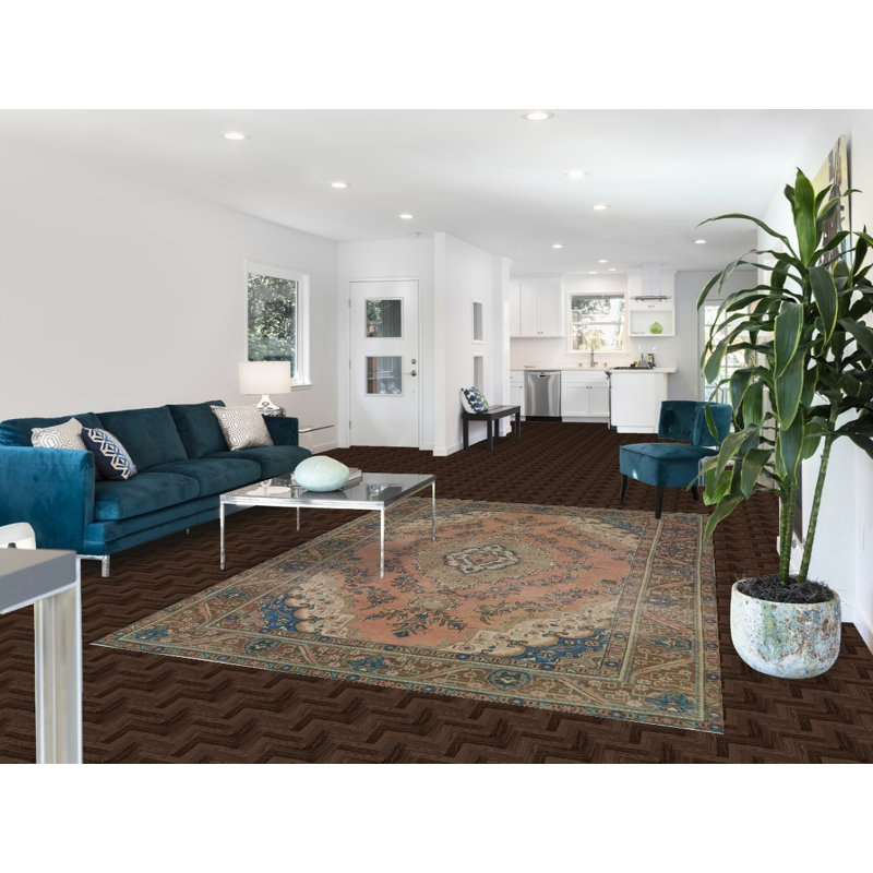 Tapis traditionnel rétro en laine 6 x 10