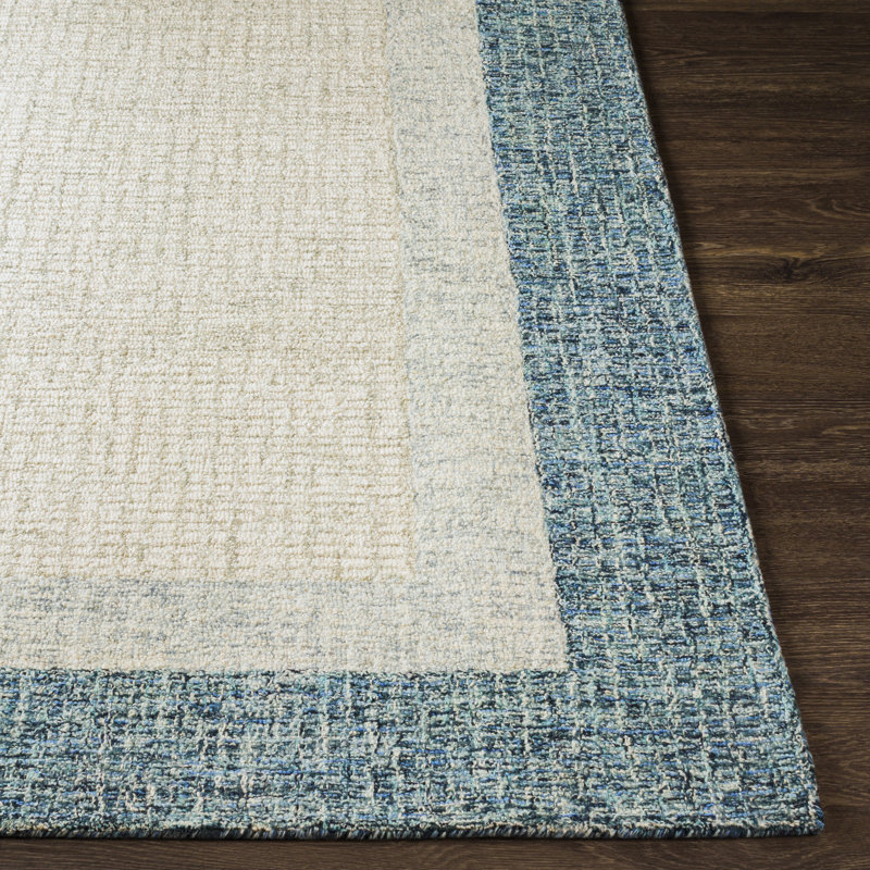 Tapis géométrique en laine touffeté à la main Renne, Rectangle 6 pi x 9 pi