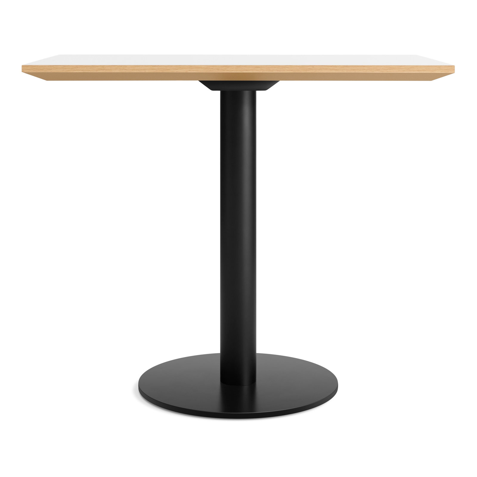 Easy 32'' Dining Table, Matte Black, White