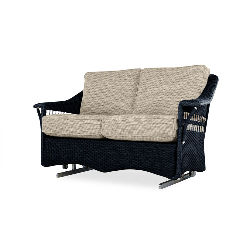 Nantucket Outdoor 2 - Seat Loveseat, Decorline Natural, Ebony