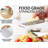 Zulay Kitchen Professional Cheese Grater Stainless Steel - White