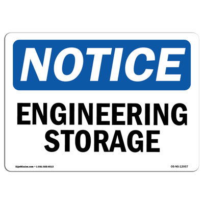 Engineering Storage Sign