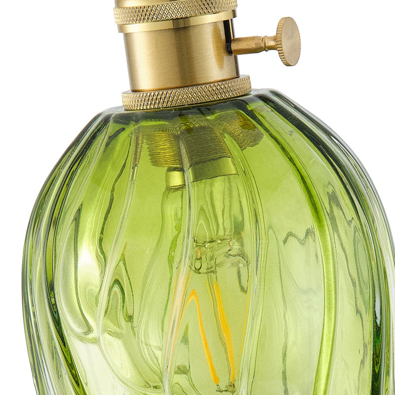 1-lamp green dimmable glass pendant light