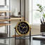 Horloge Aparicio en métal et verre avec chiffres romains et cadre exposé-1184958626