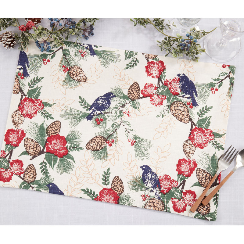 100% Cotton No Pattern Rectangle Placemat