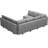 Neemi Oversized Modular Sectional Sofa U Shaped Couch Set With Storage Seat Convertible Large Couch U Shape Set-1760171164
