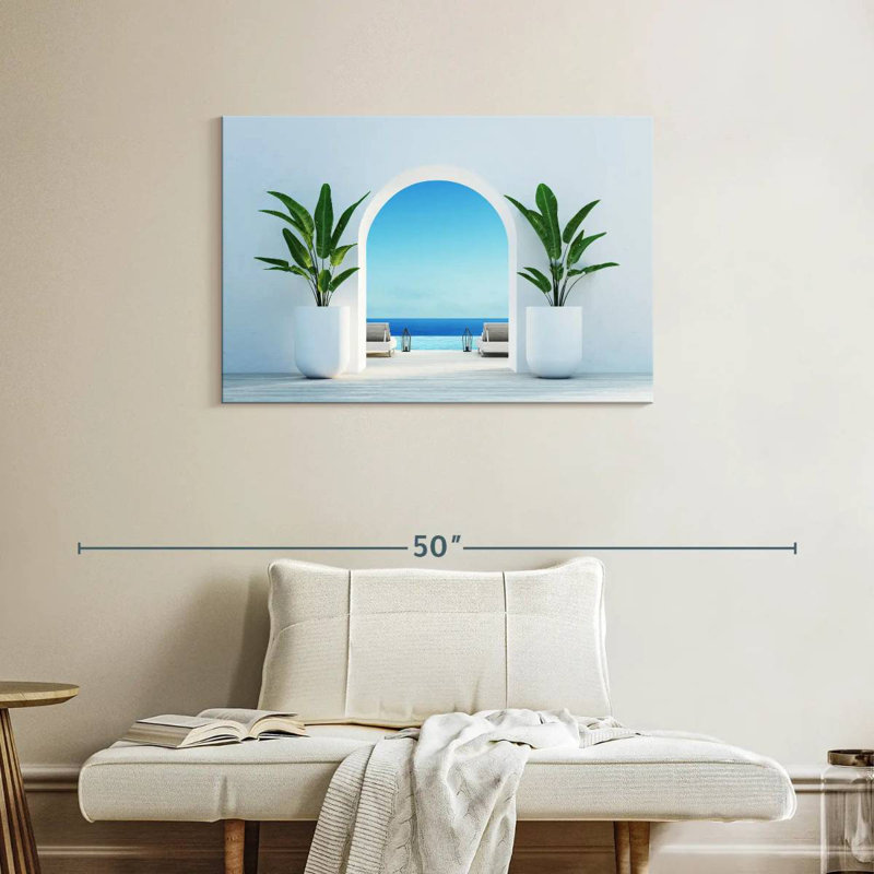 Santorini Lounge, 24" H x 36" W