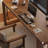 Nut-brown Rectangular Solid Wood writing desk-118614648