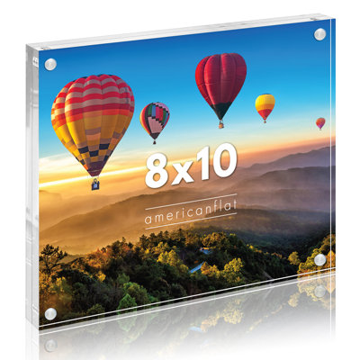 Acrylic Picture Frame with Magnetic Corners - Double Sided Picture Frame