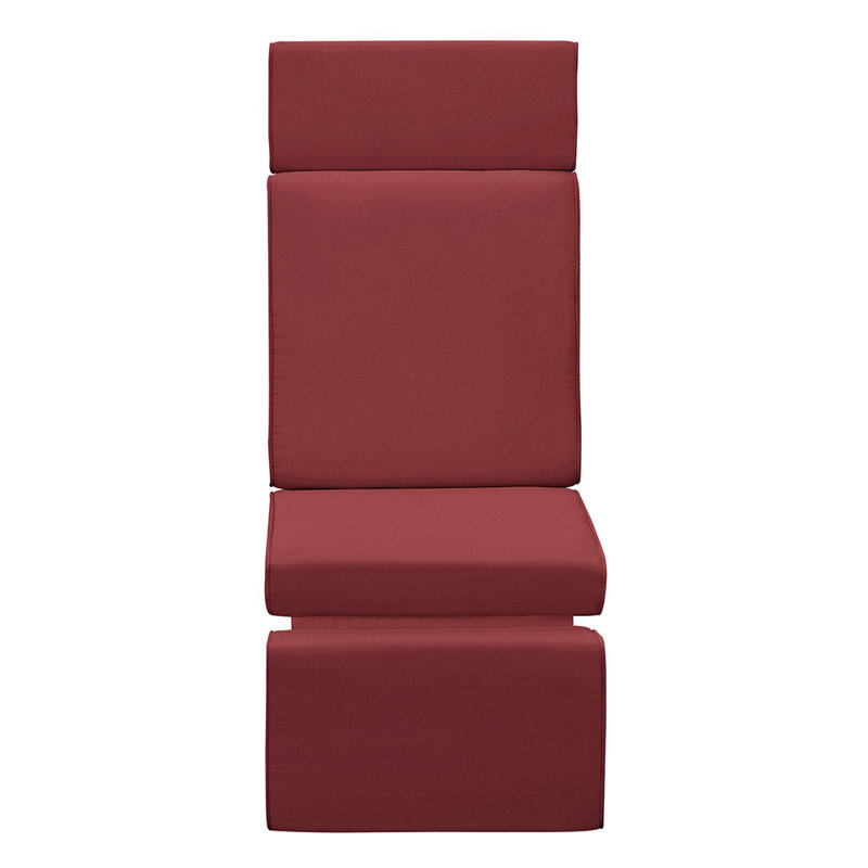 Outdoor Patio Waterproof Lounge Chair Mat, Red