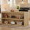 Îlot de cuisine 59 po avec deux tablettes de rangement
