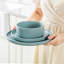12 Pcs Ceramic Dinnerware Set, Dinner Plates, Dessert Plates And Soup Plates For 4 Person, Beige Set-2043946483