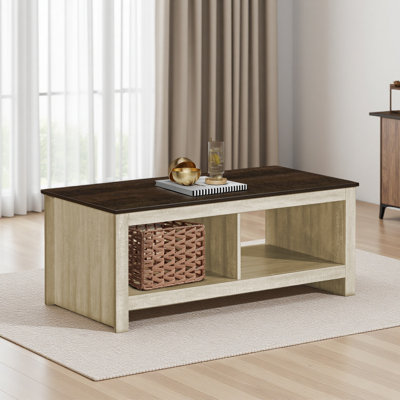 Coffee Table, 43.5"L, Cocktail, Rectangular, Living Room