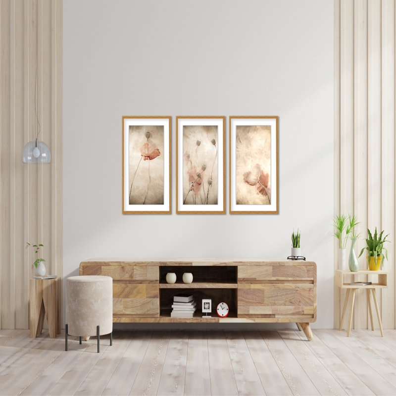 Nature Inspired Swaying Gentle In The Breeze Triptych