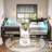 Corner Bed Frame Daybed with Bookcase Storage and PU Upholstered, Twin Size Daybed with 2 Drawers and Charging Station-258402880