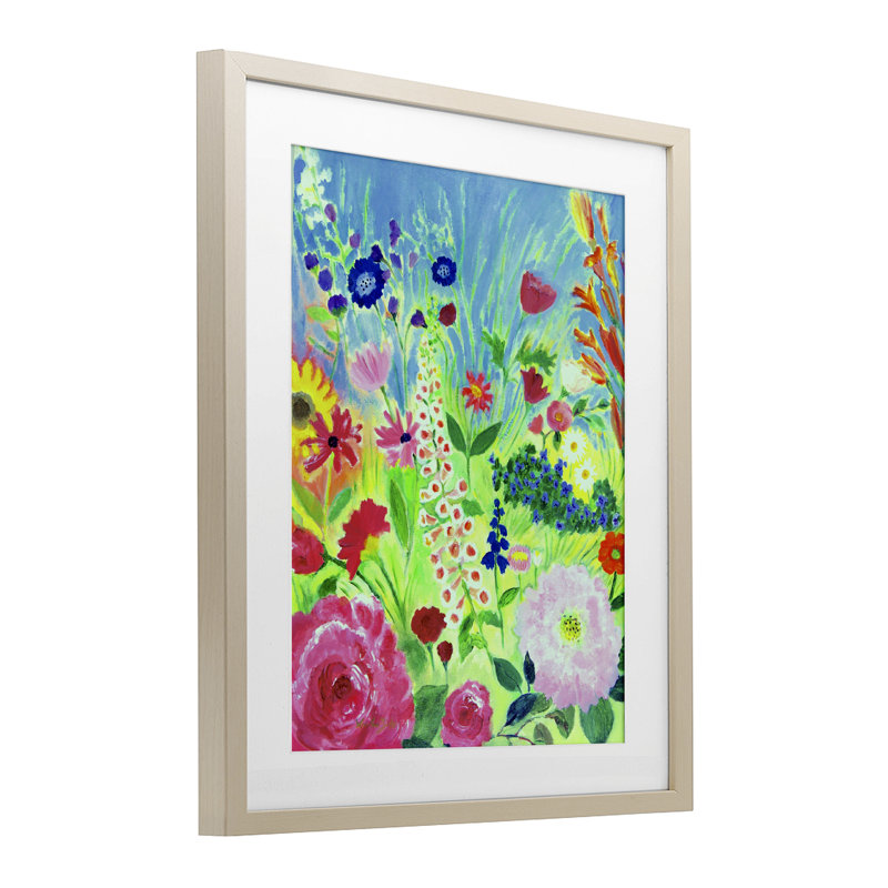 «Vibrant Summer Botanicals», reproduction encadrée sous verre, conception de Lee Ann Zirbes, H 16 po x l 13 po