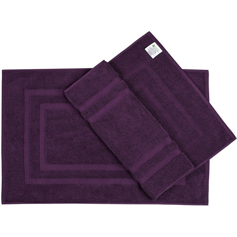 Tapis de bain Joktan, Prune