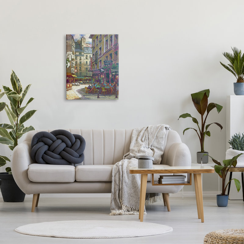 Paris Cafe Street par Steve Hunziker, H 30 po x l 24 po x P 1,5 po