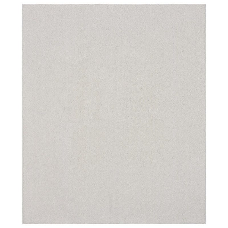 Monarrez Nylon Bath Rug with Non-Slip Backing, White, Single- 72" L x 48" W
