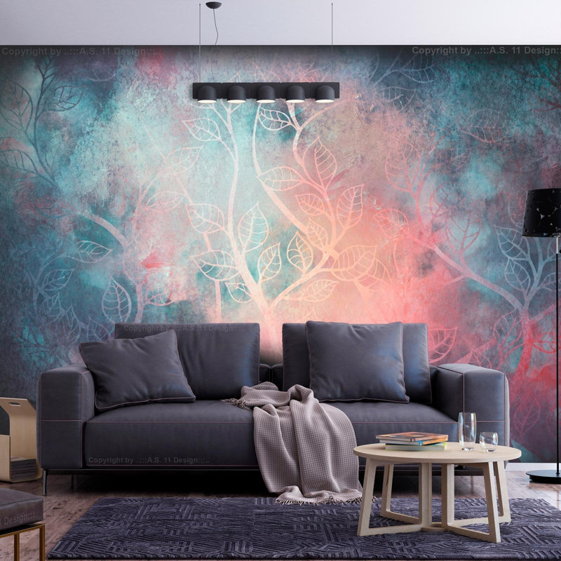 Abstract Wall Mural, 82" L x 118" W