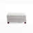 Ermia Modern Upholstered Faux Fur Square Ottoman-111687811