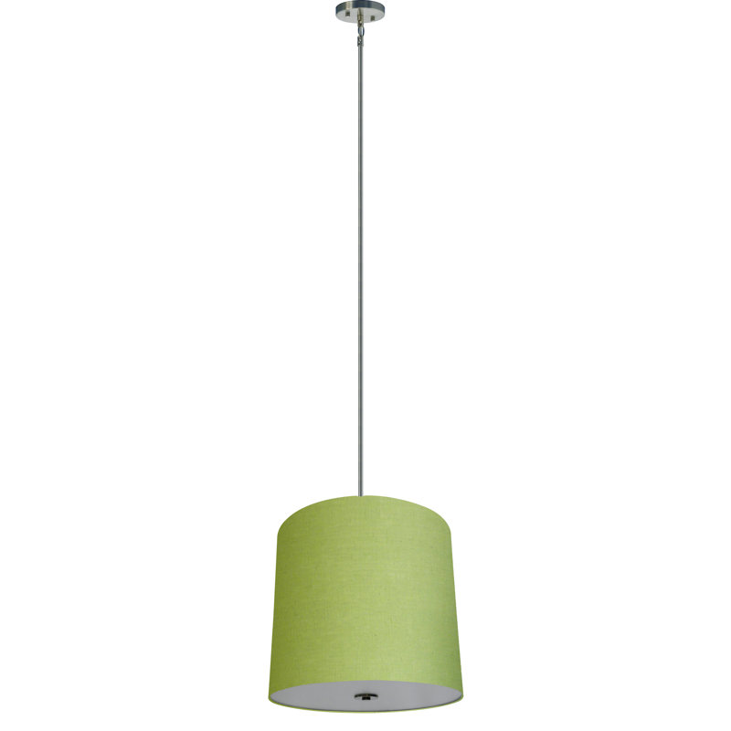Lustre cylindrique unique à 5 lumières Olivo, Lime intense