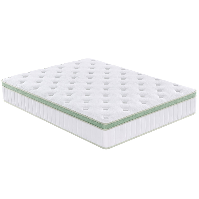Matelas pour grand lit hybride infusé au thé vert 12 po Ginger, Grand lit, 12